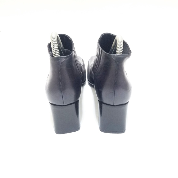 Vivien Lee Italian Made Leather Block Heel Boots Women's Size 8 - Picture 7 of 12